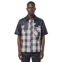 GUAPI: Plaid Cross Patch Button Down