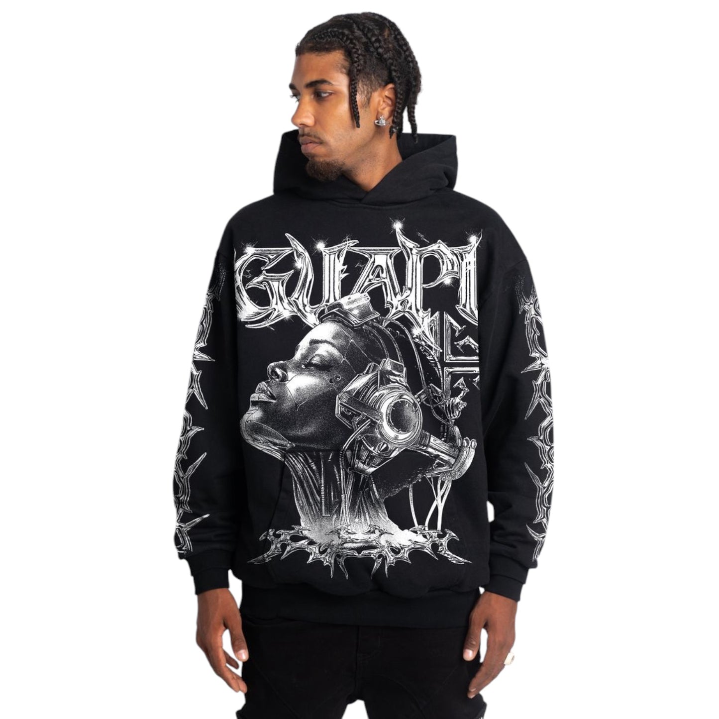 GUAPI: Obsidian Cyborg Hoodie