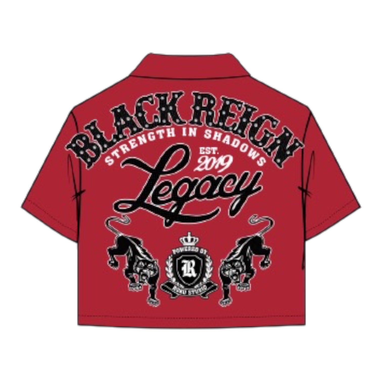 ROKU STUDIO: Black Reign Boxy Woven Shirt RK1482112