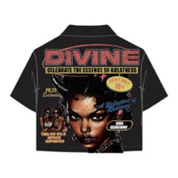 ROKU STUDIO: Divine Boxy Woven Shirt RK1482114