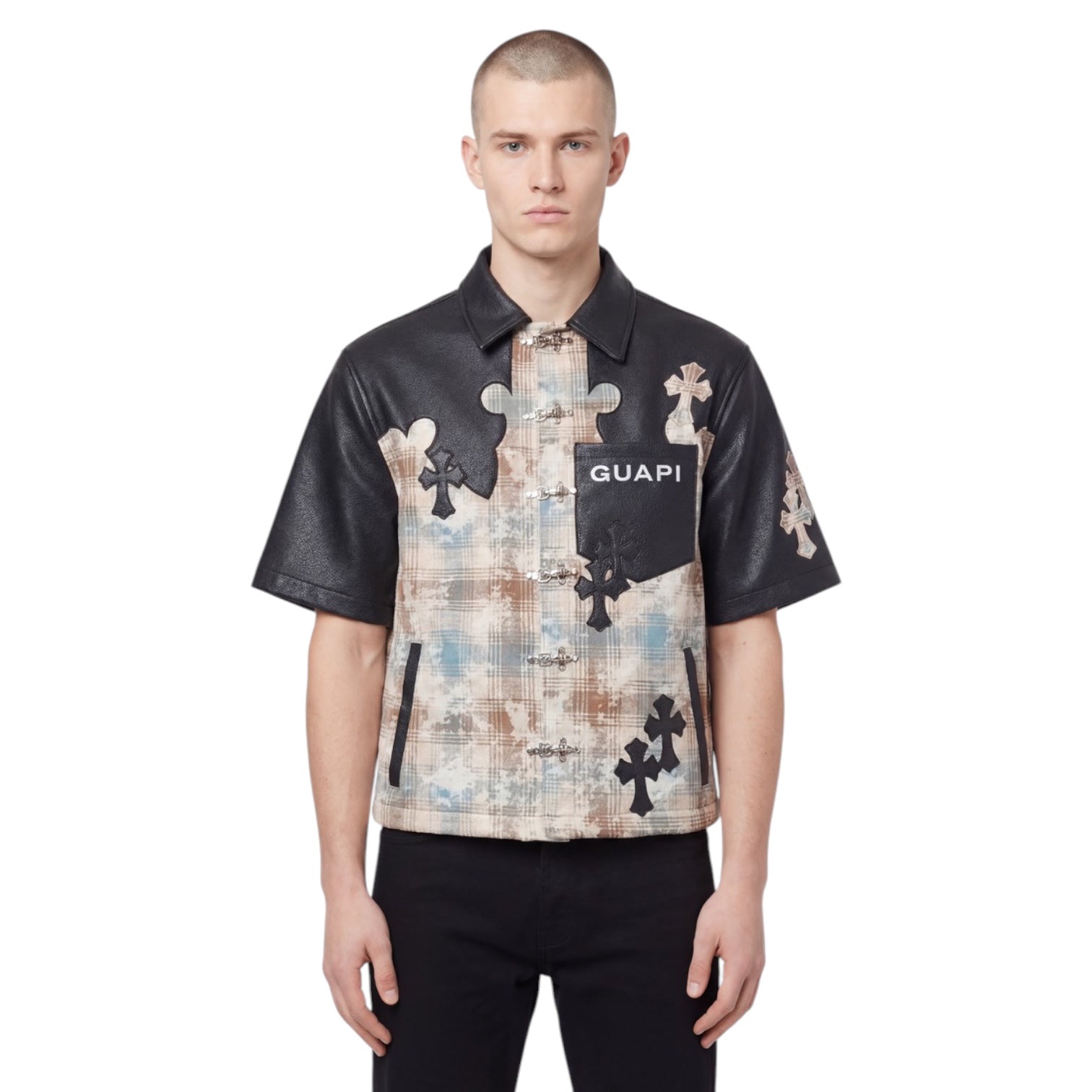 GUAPI: Cross Patch Button Down