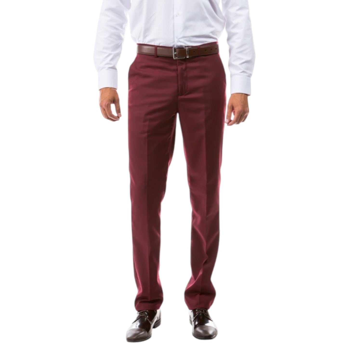 AZZURO: Solid Slim Fit Dress Pant MP276-04