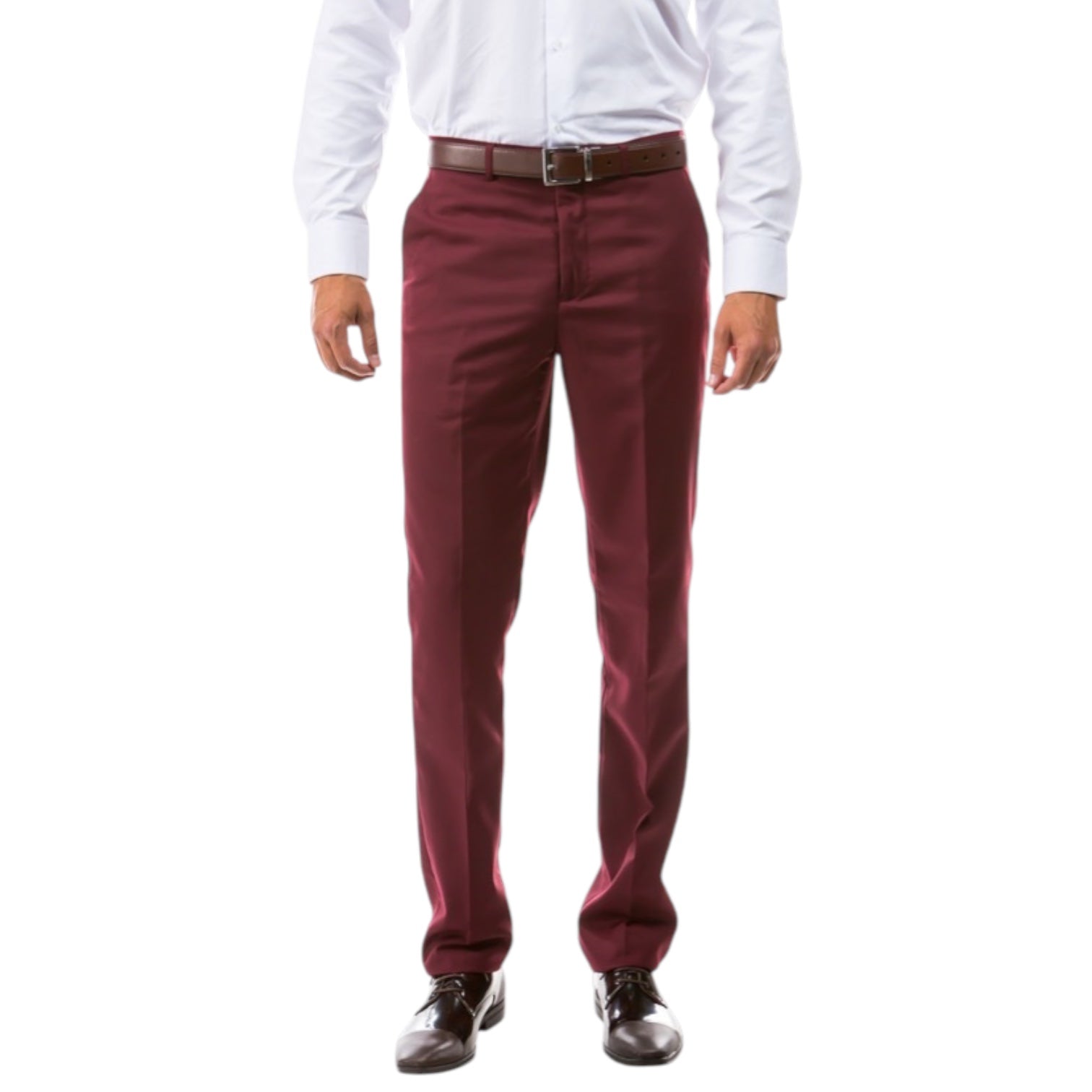 AZZURO: Solid Slim Fit Dress Pant MP276-04