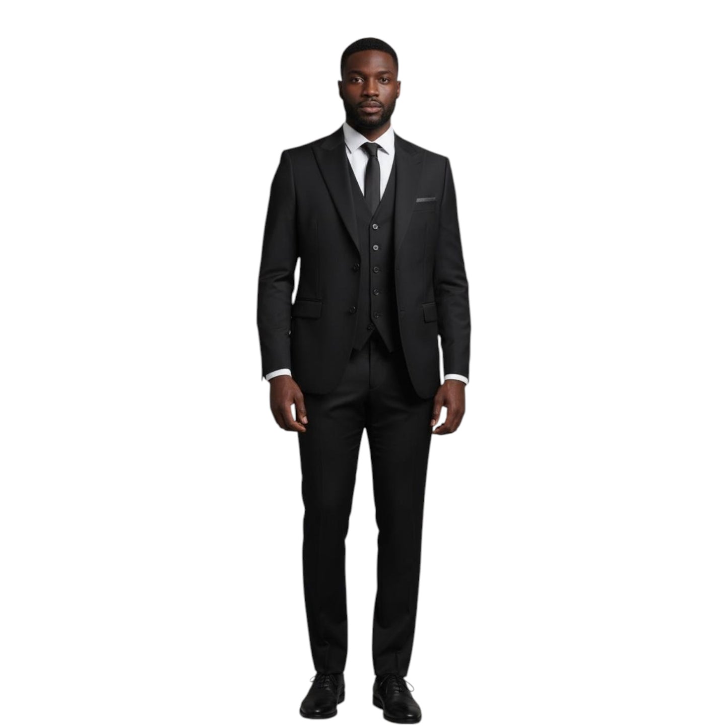 NOAH JOHN: Solid 3pc Modern Suit