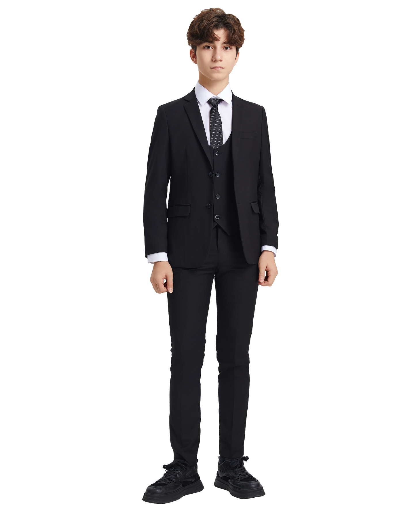 Stacy Adams 5pc Boys Suit, Black