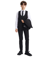 Stacy Adams 5pc Boys Suit, Black