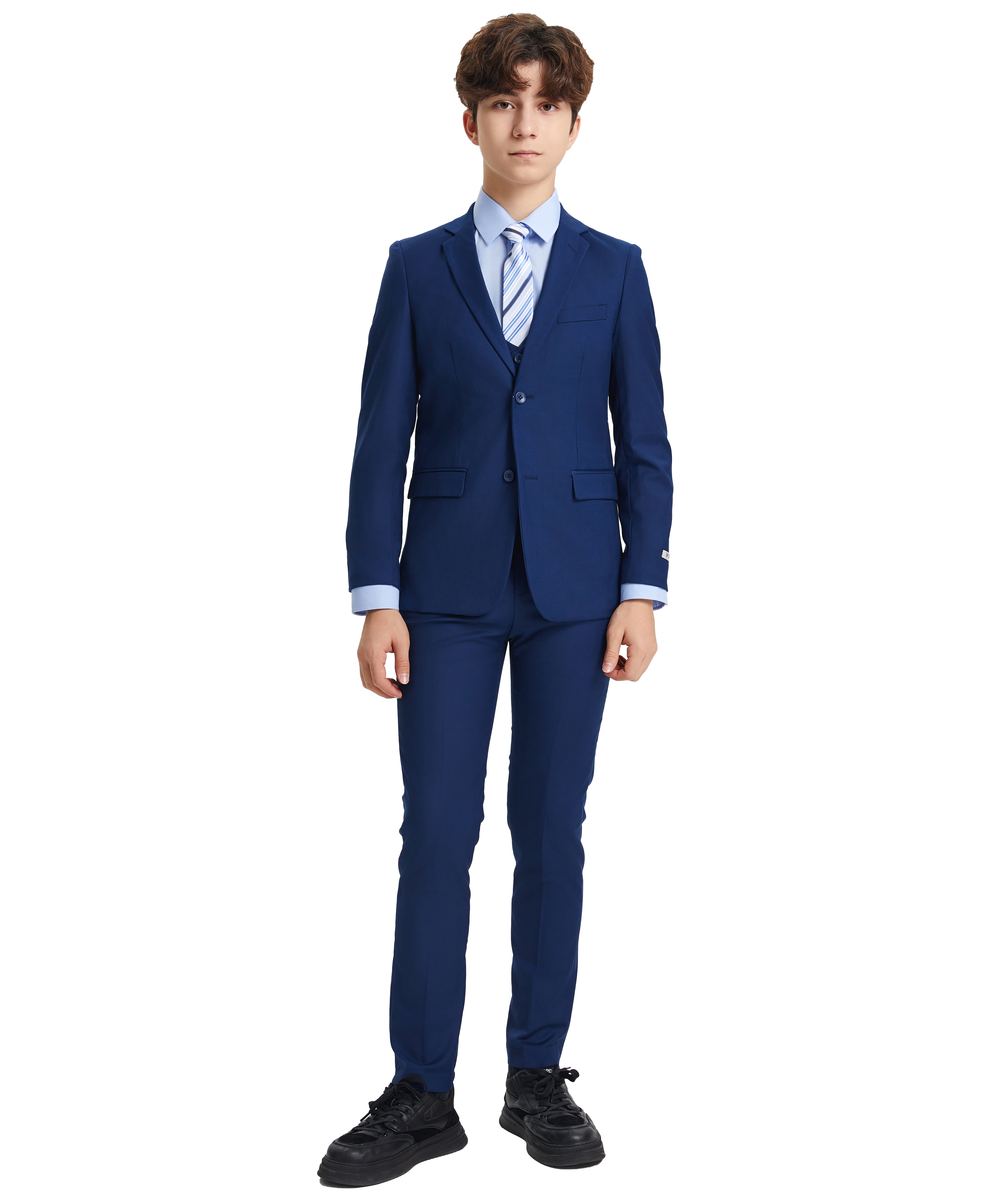 Stacy Adams 5pc Boys Suit, Indigo