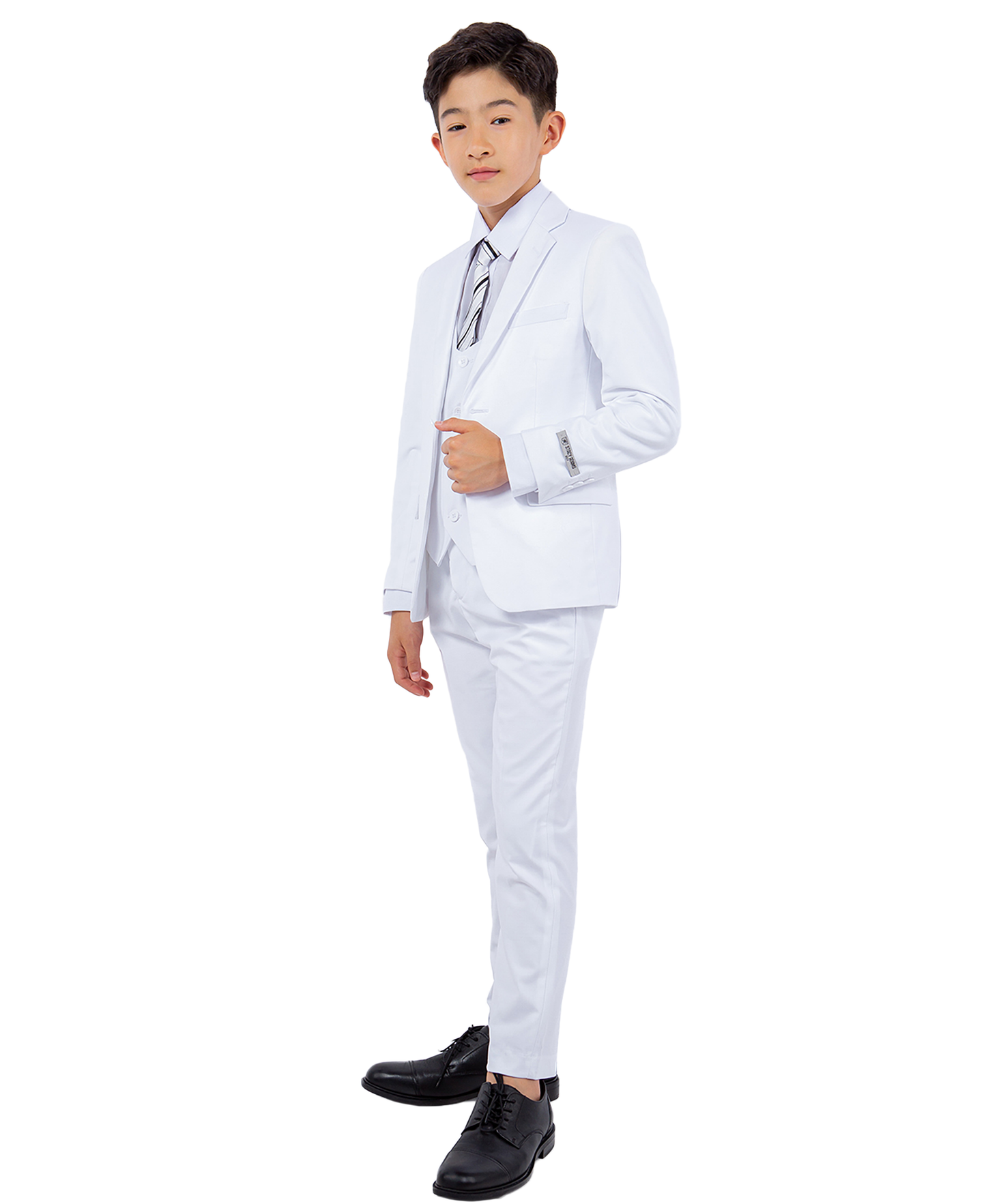 Stacy Adams 5pc Boys Suit, White