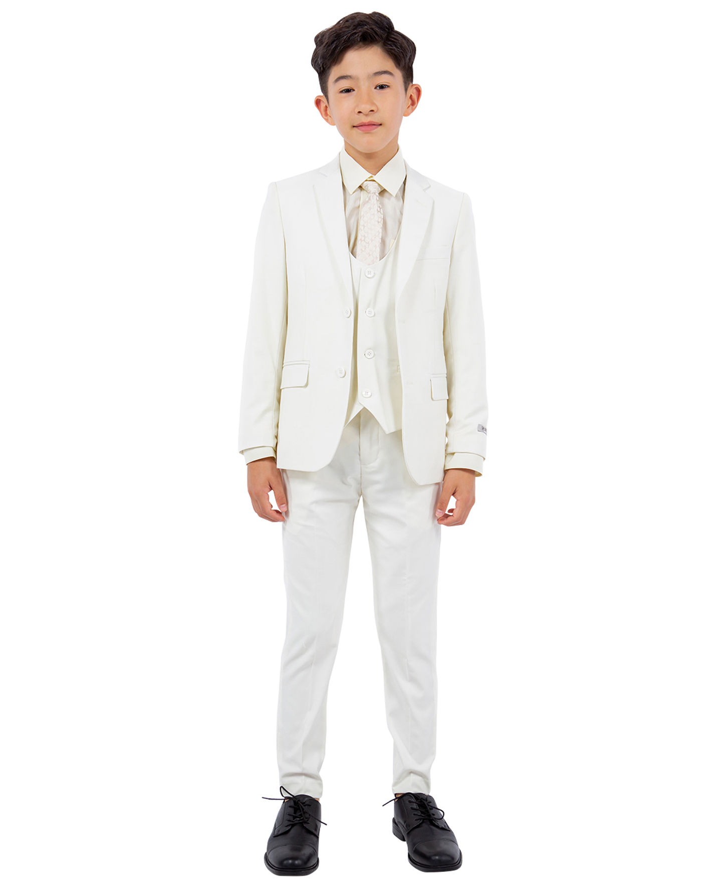 Stacy Adams 5pc Boys Suit, Ivory