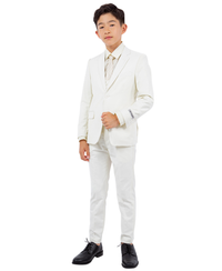 Stacy Adams 5pc Boys Suit, Ivory