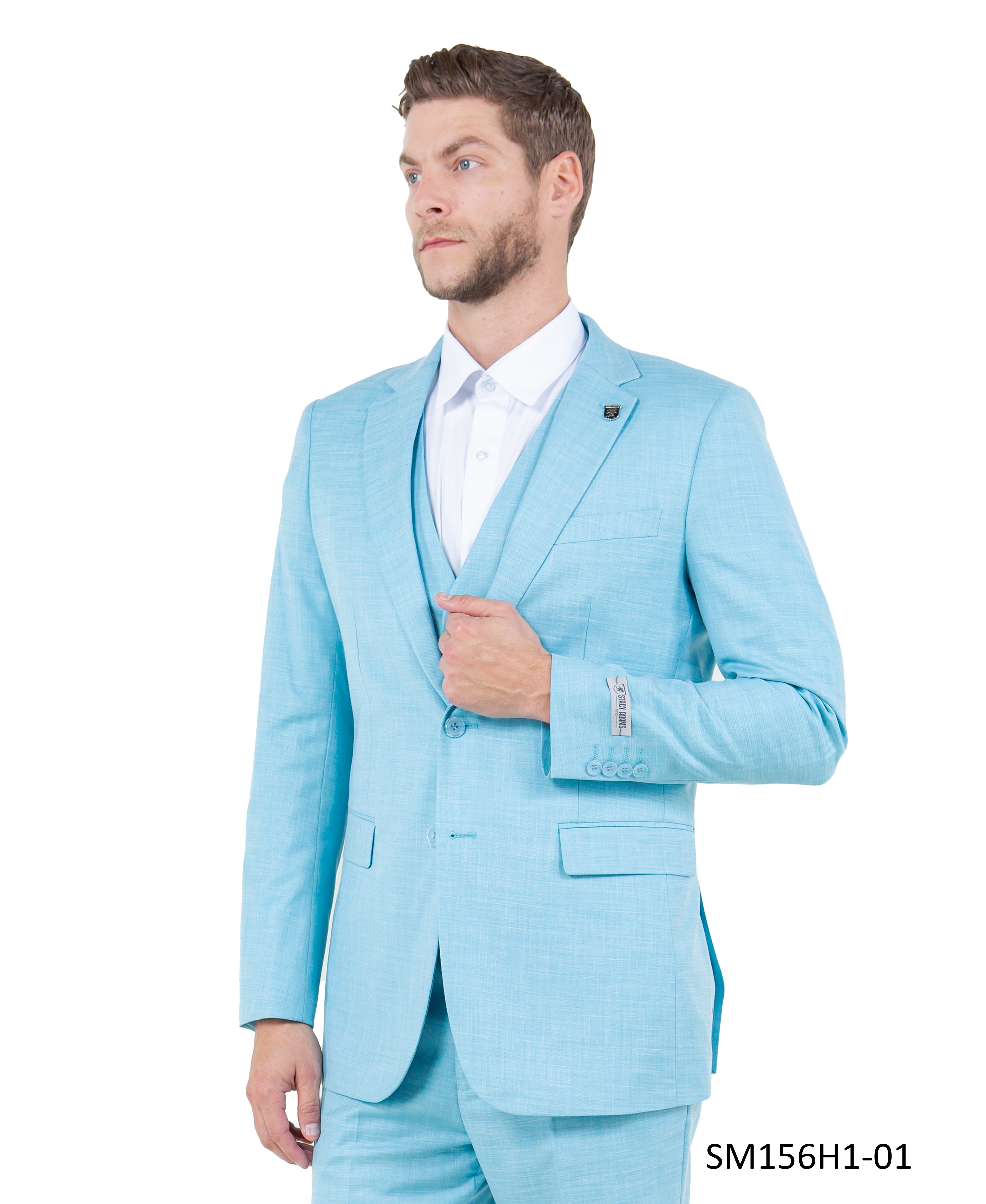 Mens Suit Solid by Stacy Adams