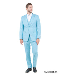 Mens Suit Solid by Stacy Adams