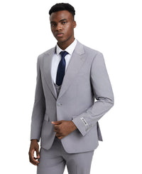 Stacy Adams Hybrid Fit U-Shaped Vested Suit, Dove Grey