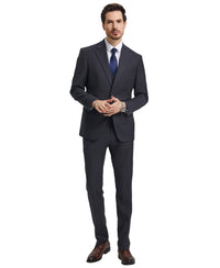 Stacy Adams Hybrid-Fit Vested Suit, Elegant Charcoal