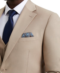 Stacy Adams Hybrid-Fit Vested Suit, Almond Latte