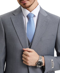 Stacy Adams Hybrid-Fit Vested Suit, Formal Grey