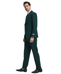 Stacy Adams Hybrid-Fit Vested Suit, Sacramento Green