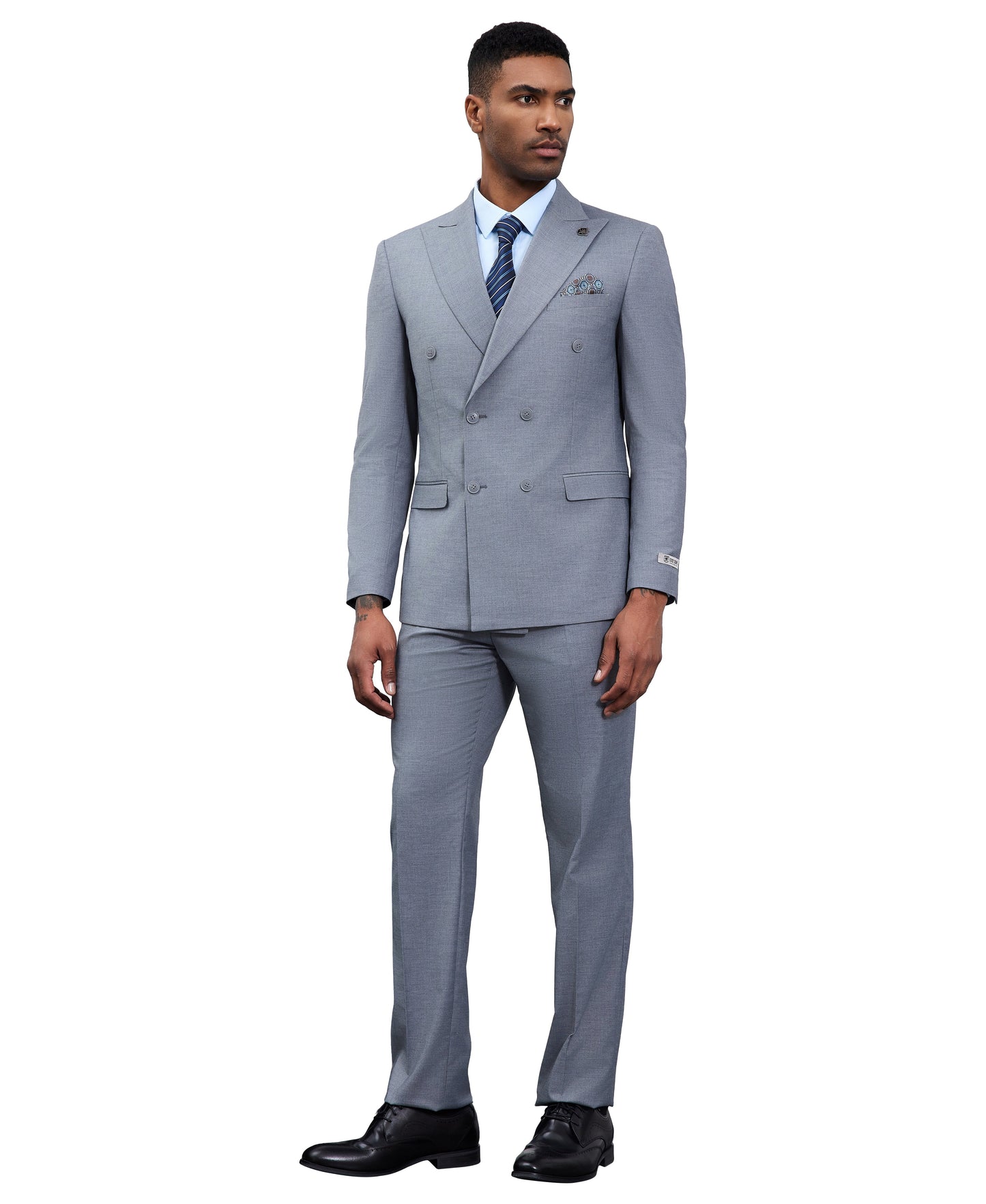 Mens Suit Double Breasted by Stacy Adams