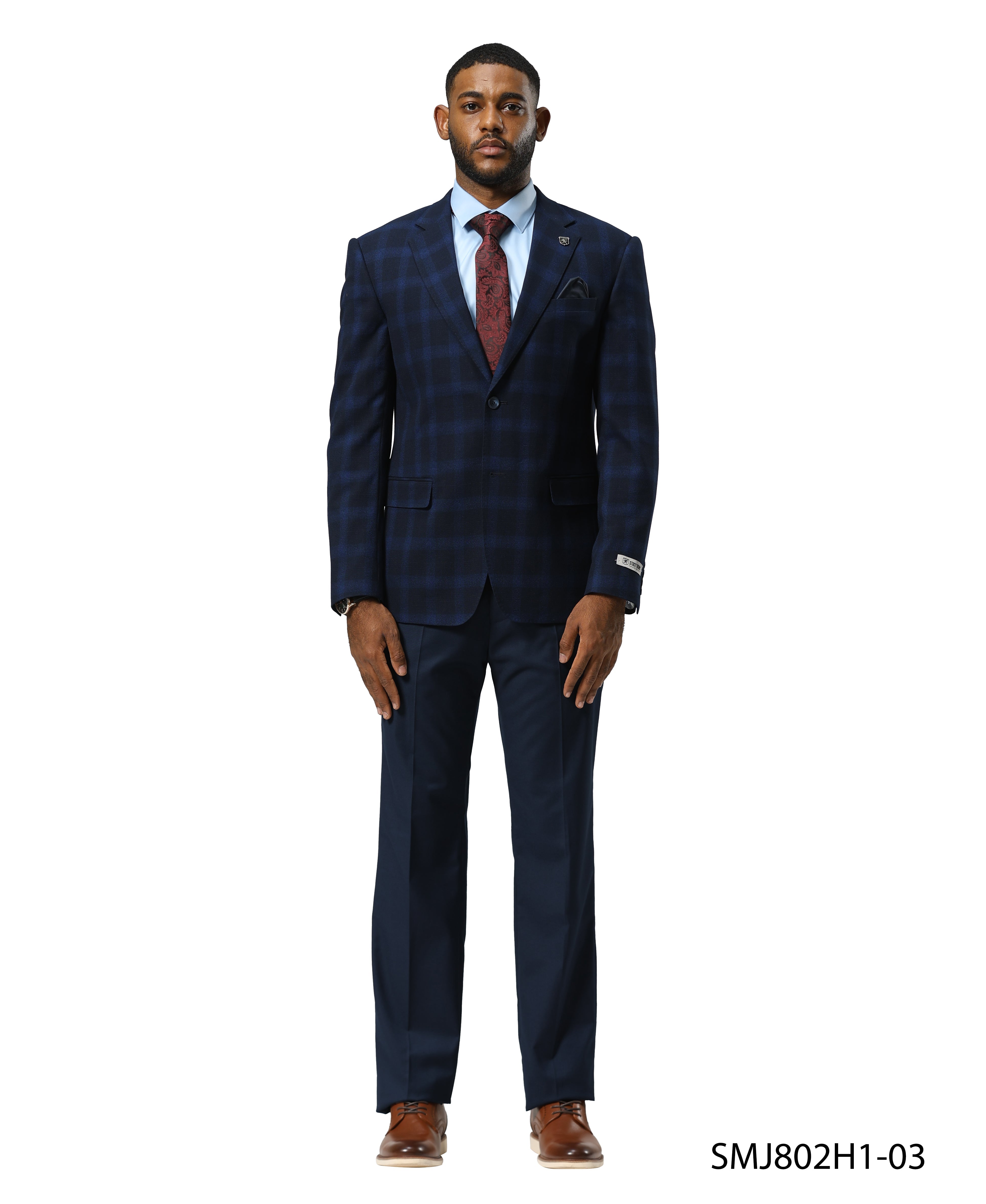 Mens-jacket Windowpane by Stacy Adams