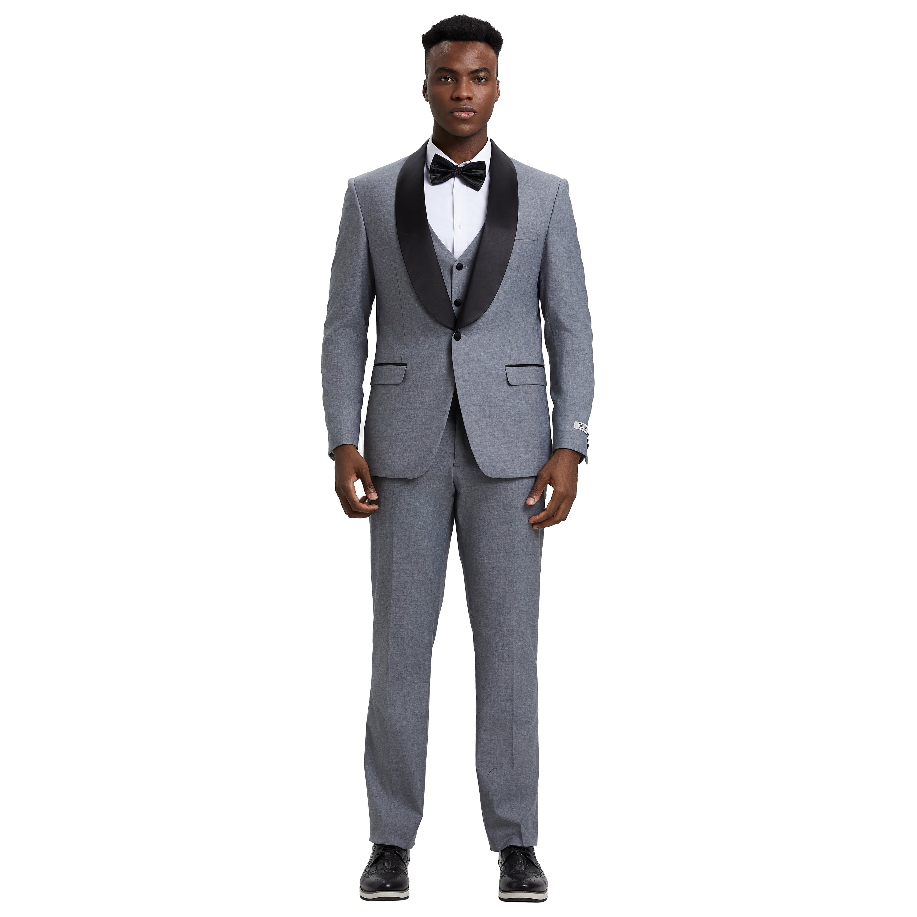 Men's Stacy Adams Hybrid-Fit 3pc Tuxedo Set