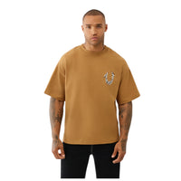 TRUE RELIGION: Painted Puff Print Horeshoe SS Tee 109534