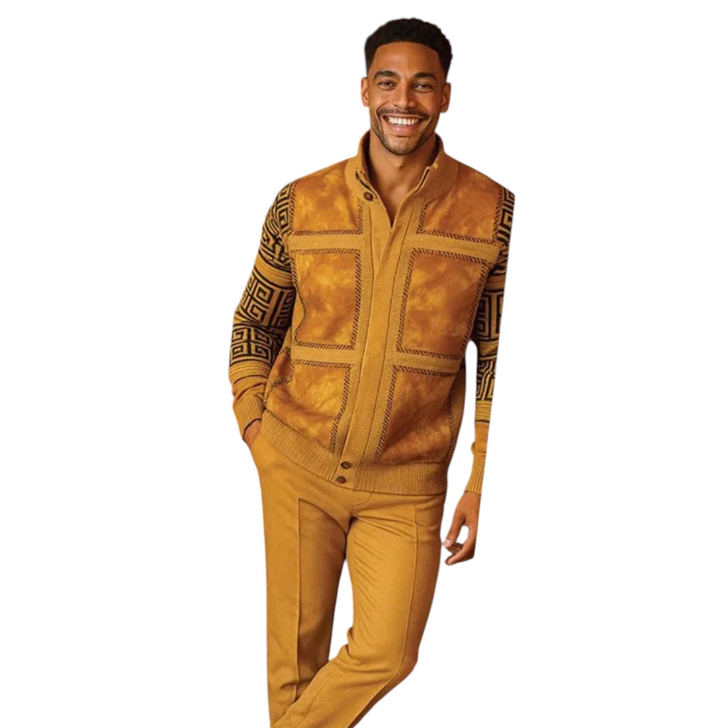 SILVERSILK: Suede Patch Zip 11012