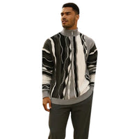 STACY ADAMS: Quarter Zip Sweater 14008