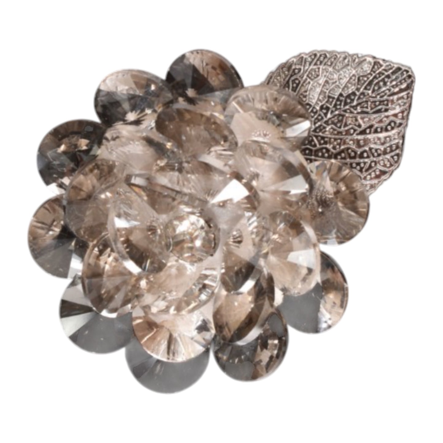 CRYSTAL FLOWER LAPEL PINS