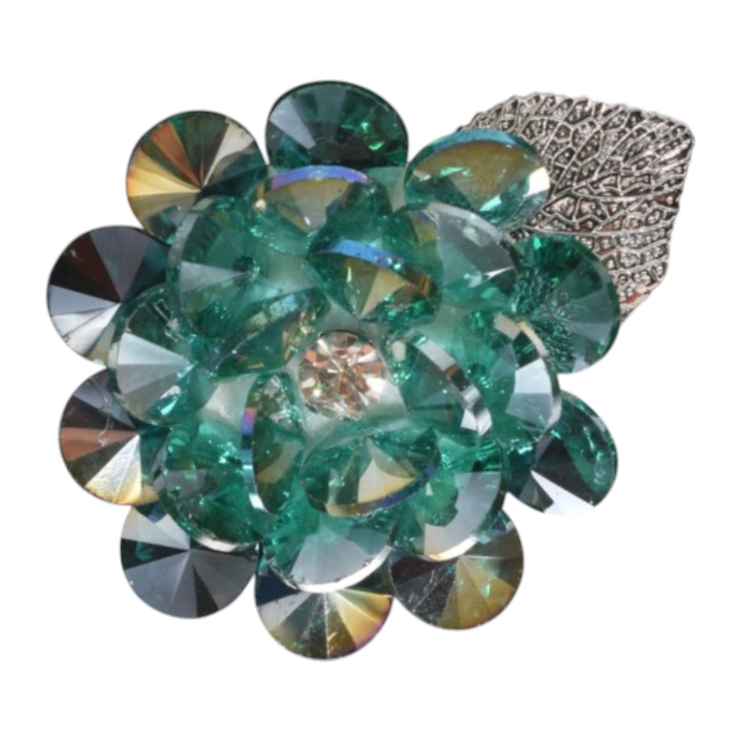 CRYSTAL FLOWER LAPEL PINS