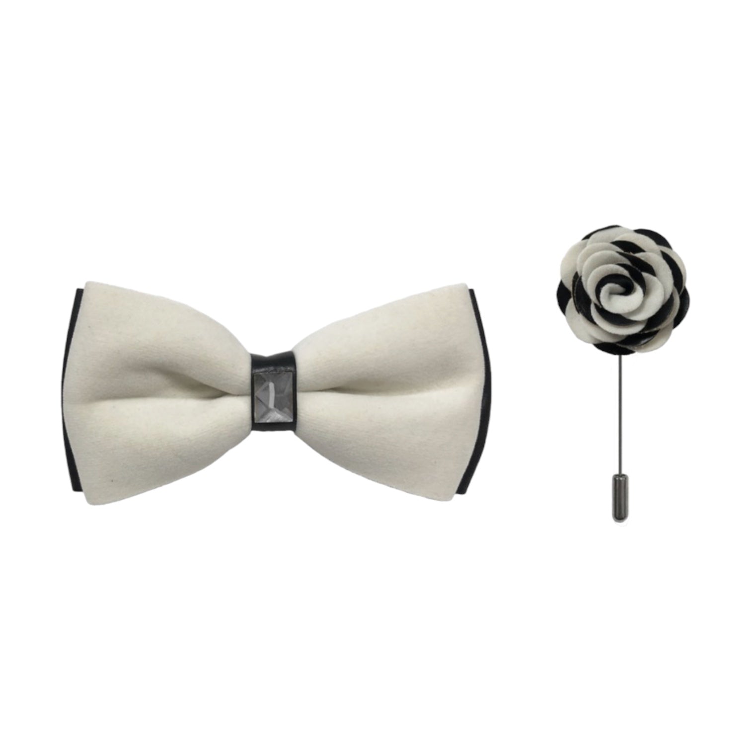 BRAND Q: Black 2Tone Bow BPVB100