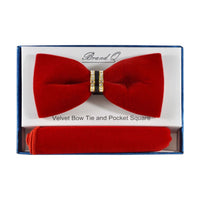 BRAND Q: Embellished Velvet Bow w/ Hanky BTVR100