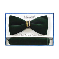 BRAND Q: Embellished Velvet Bow w/ Hanky BTVR100