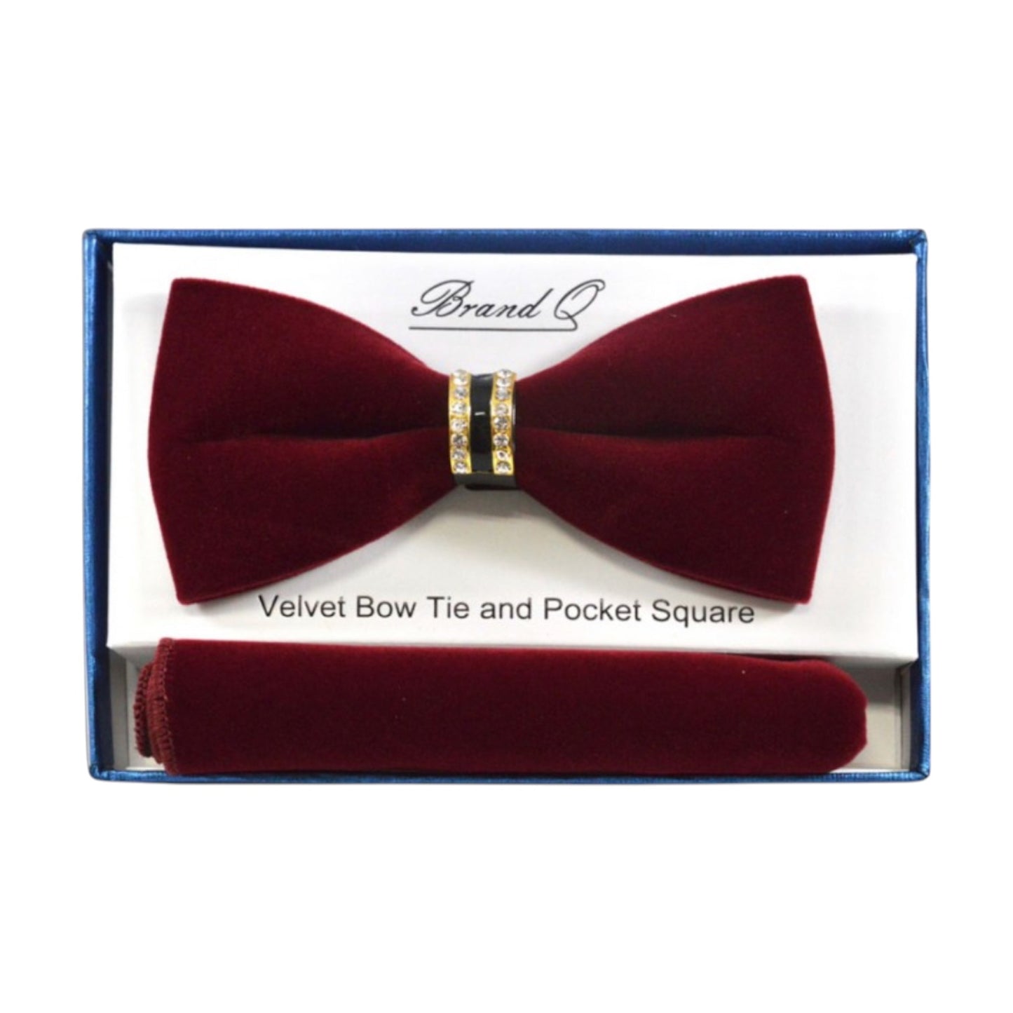 BRAND Q: Embellished Velvet Bow w/ Hanky BTVR100