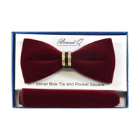 BRAND Q: Embellished Velvet Bow w/ Hanky BTVR100