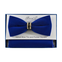 BRAND Q: Embellished Velvet Bow w/ Hanky BTVR100