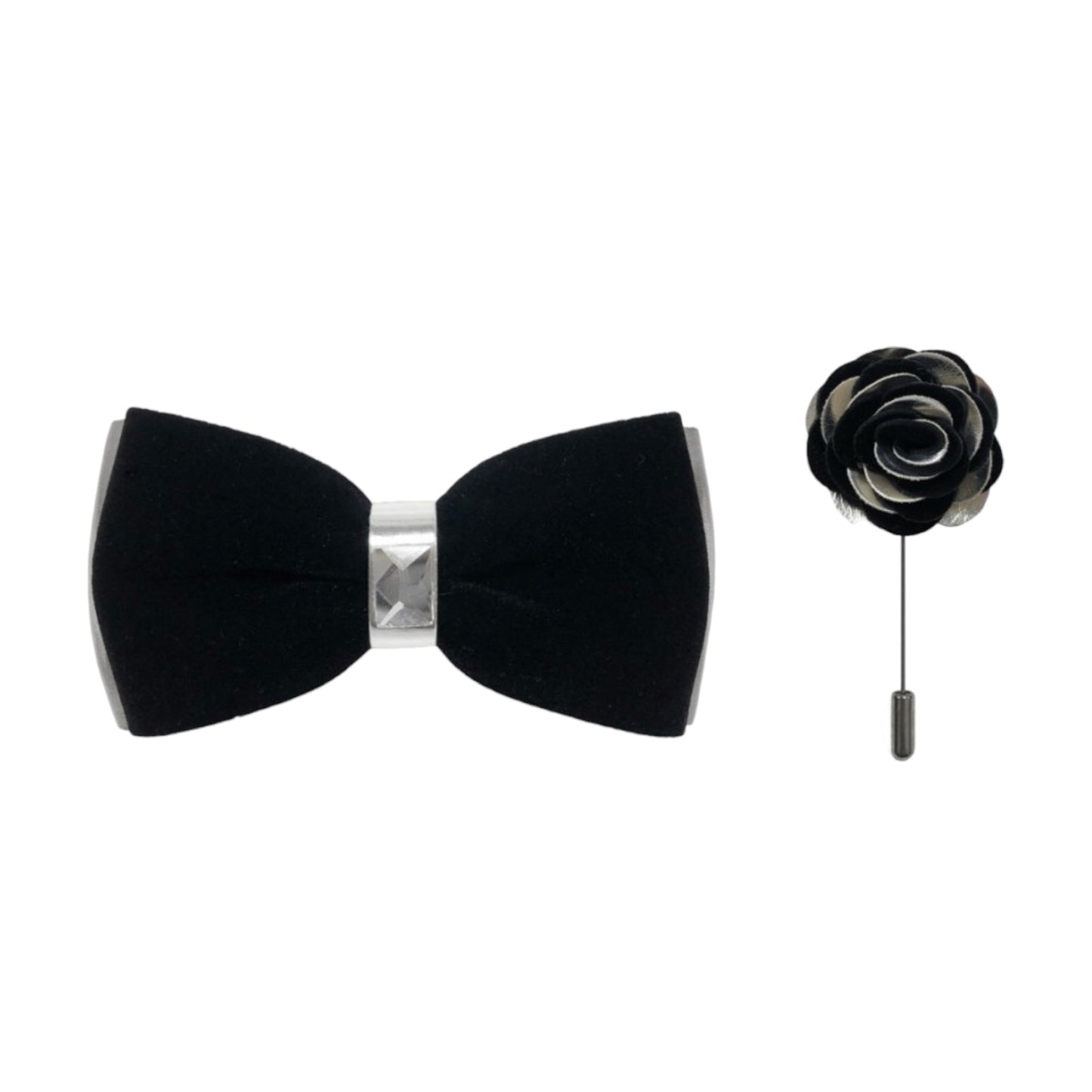 BRAND Q: Silver 2Tone Bow BPVS100