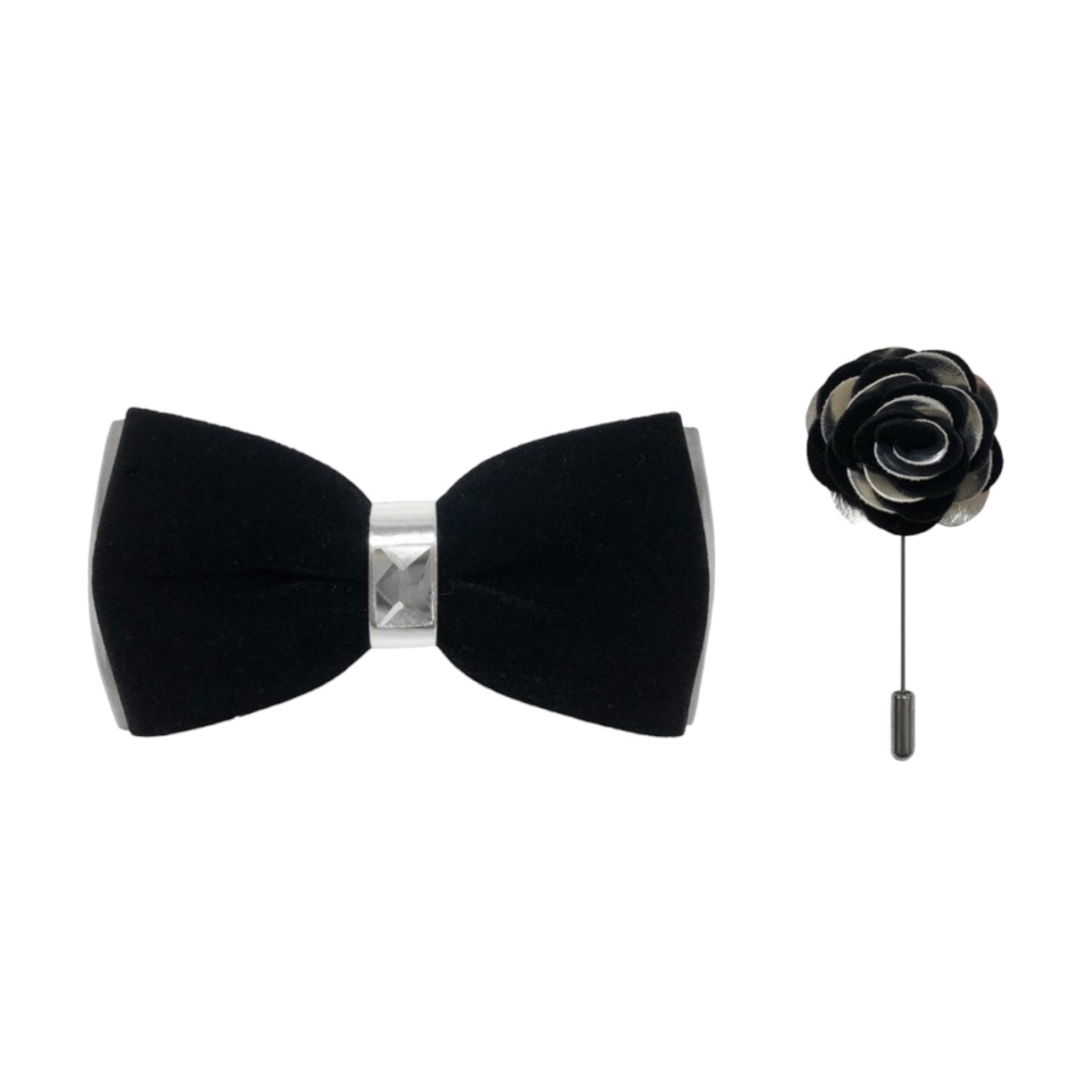 BRAND Q: Silver 2Tone Bow BPVS100