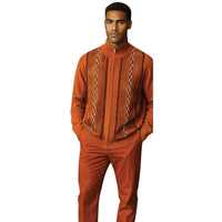 SILVERSILK: Suede Embroidered Zip Sweater 11005