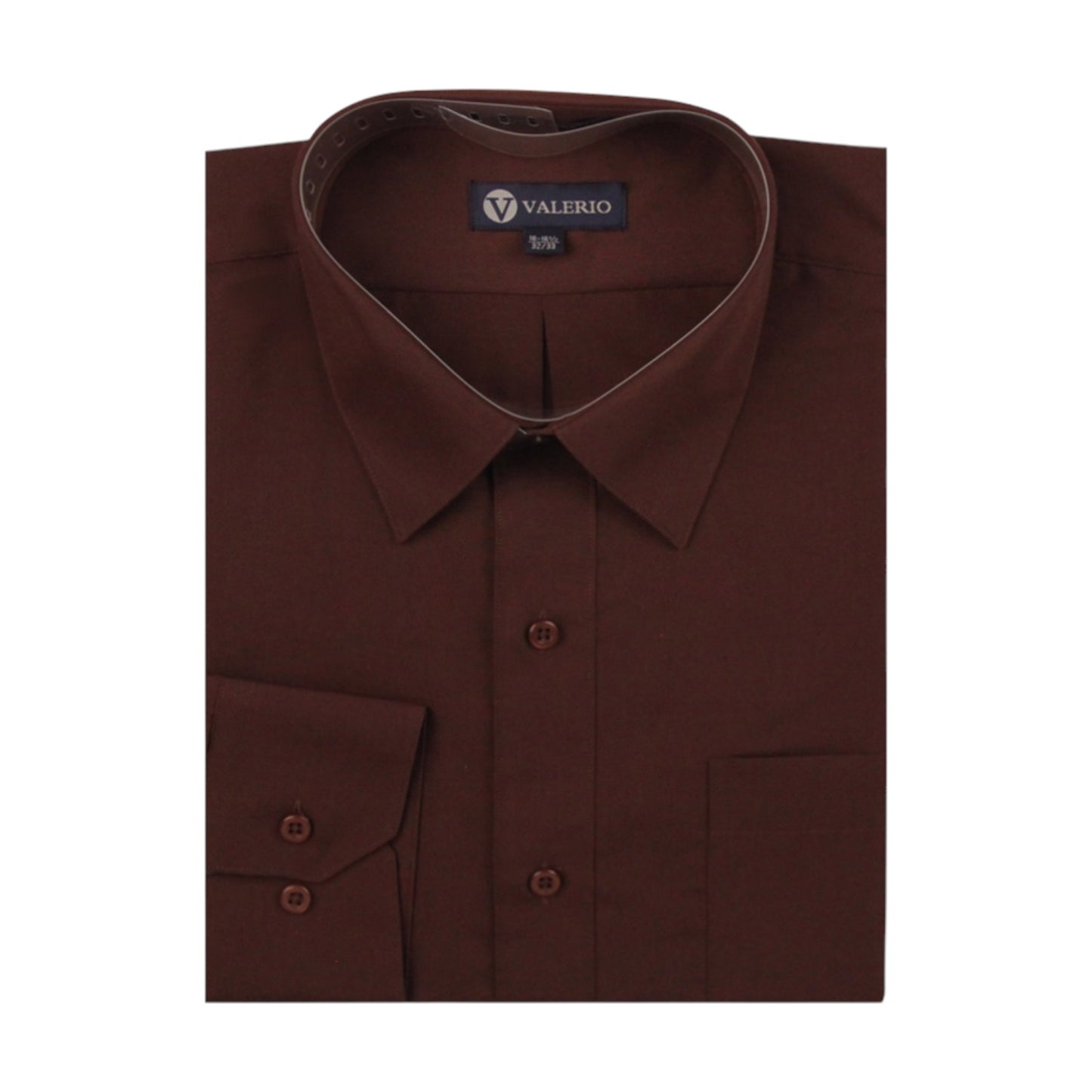VALERIO: Solid Modern Fit Dress Shirt VS10