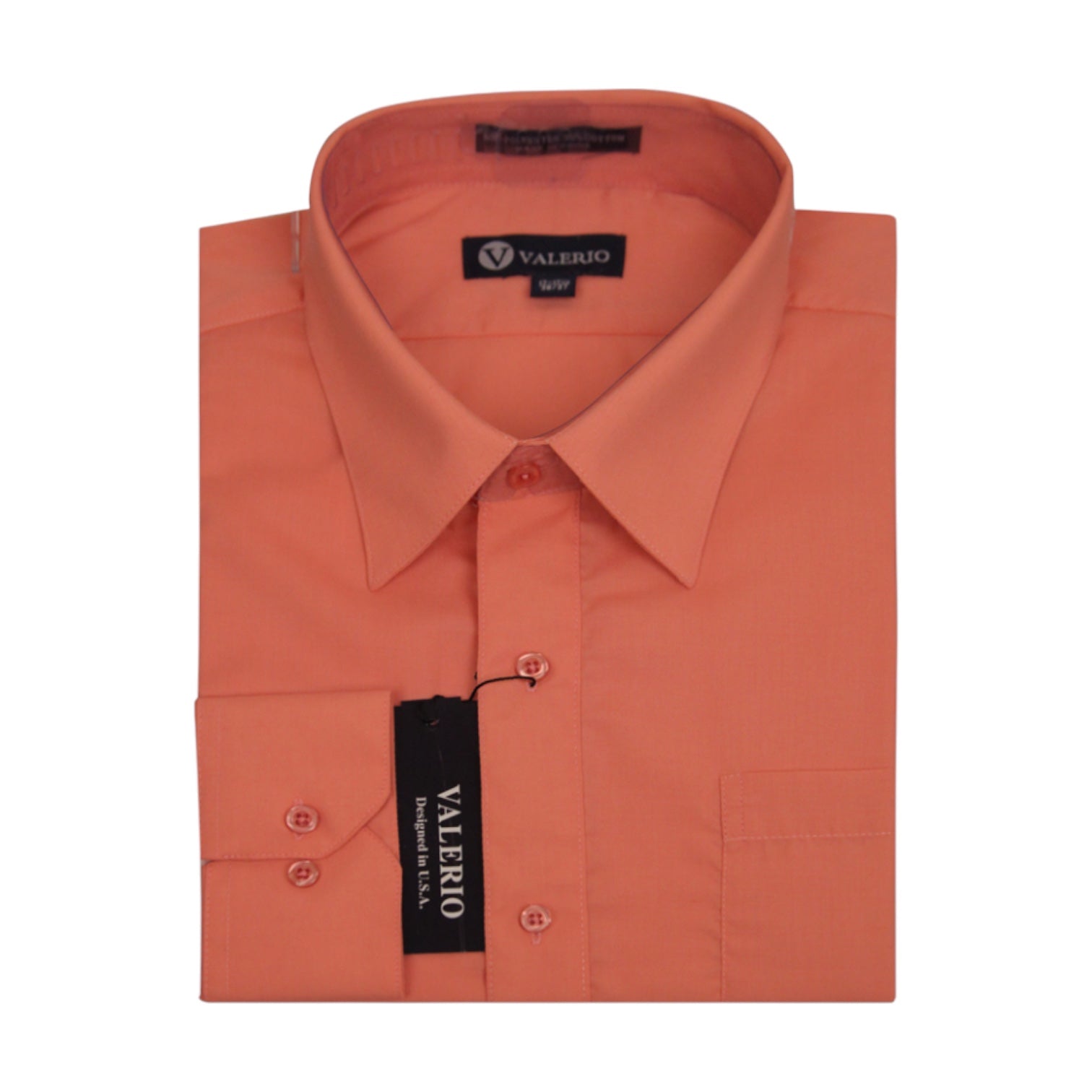 VALERIO: Solid Modern Fit Dress Shirt VS10