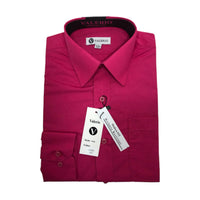 VALERIO: Solid Modern Fit Dress Shirt VS10