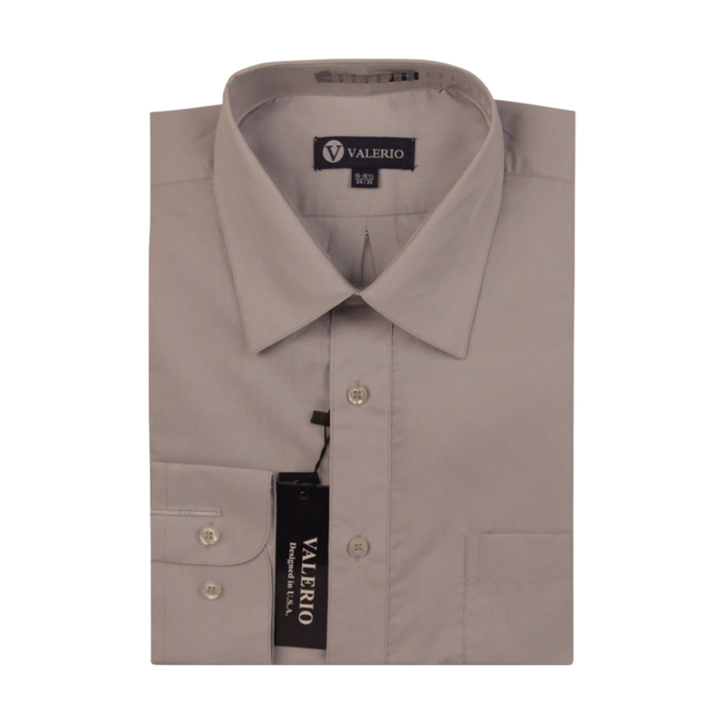 VALERIO: Solid Modern Fit Dress Shirt VS10