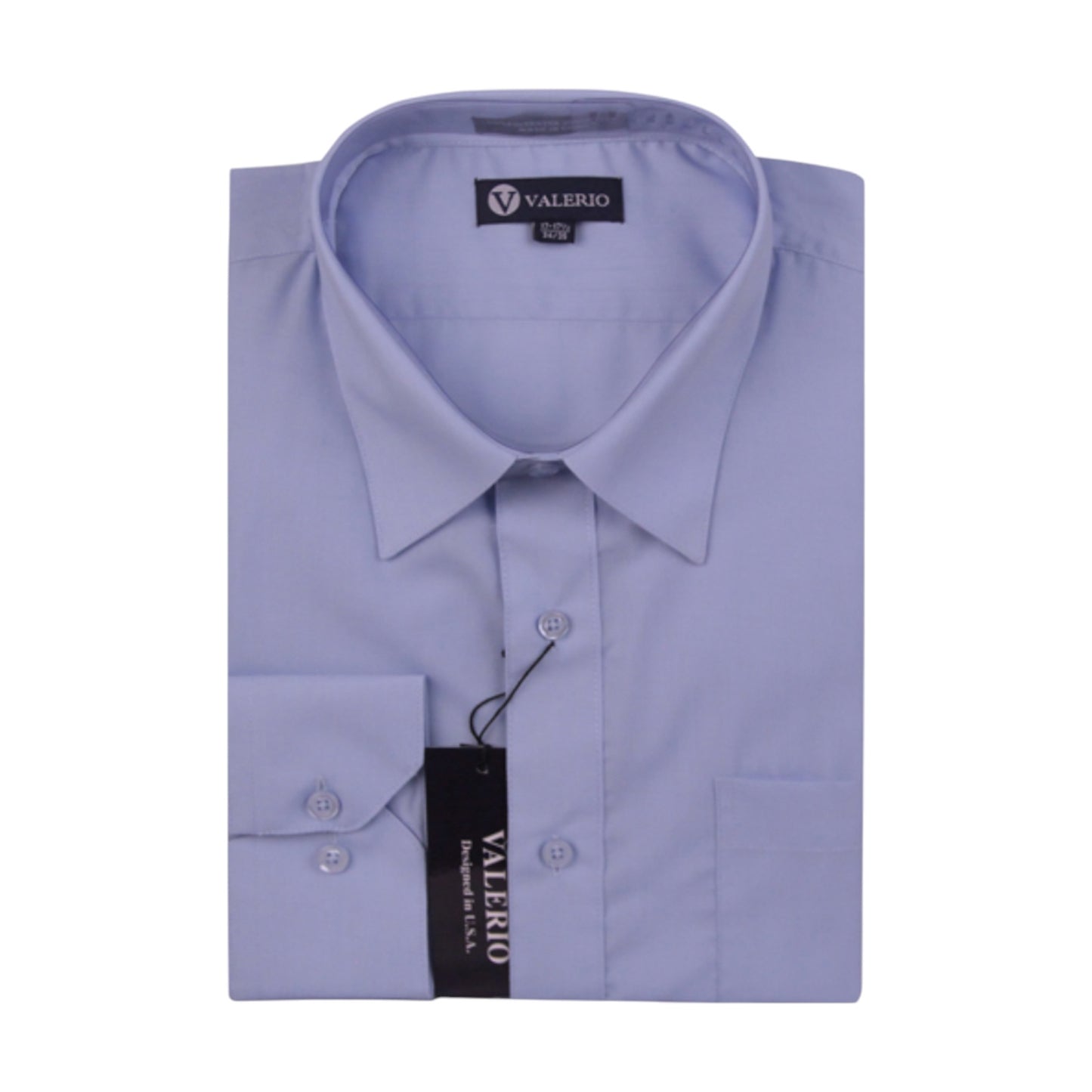 VALERIO: Solid Modern Fit Dress Shirt VS10