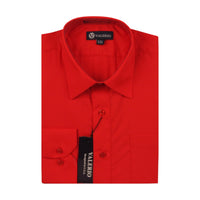 VALERIO: Solid Modern Fit Dress Shirt VS10