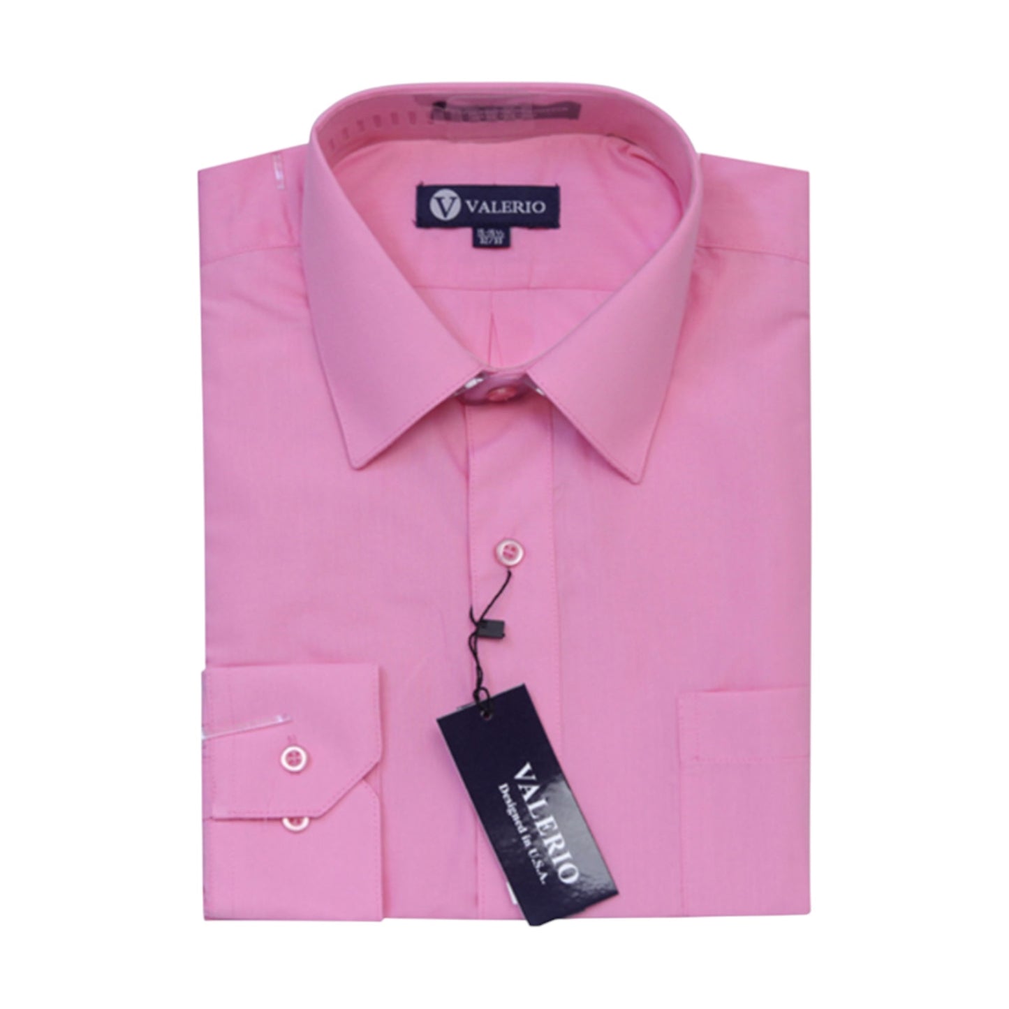 VALERIO: Solid Modern Fit Dress Shirt VS10