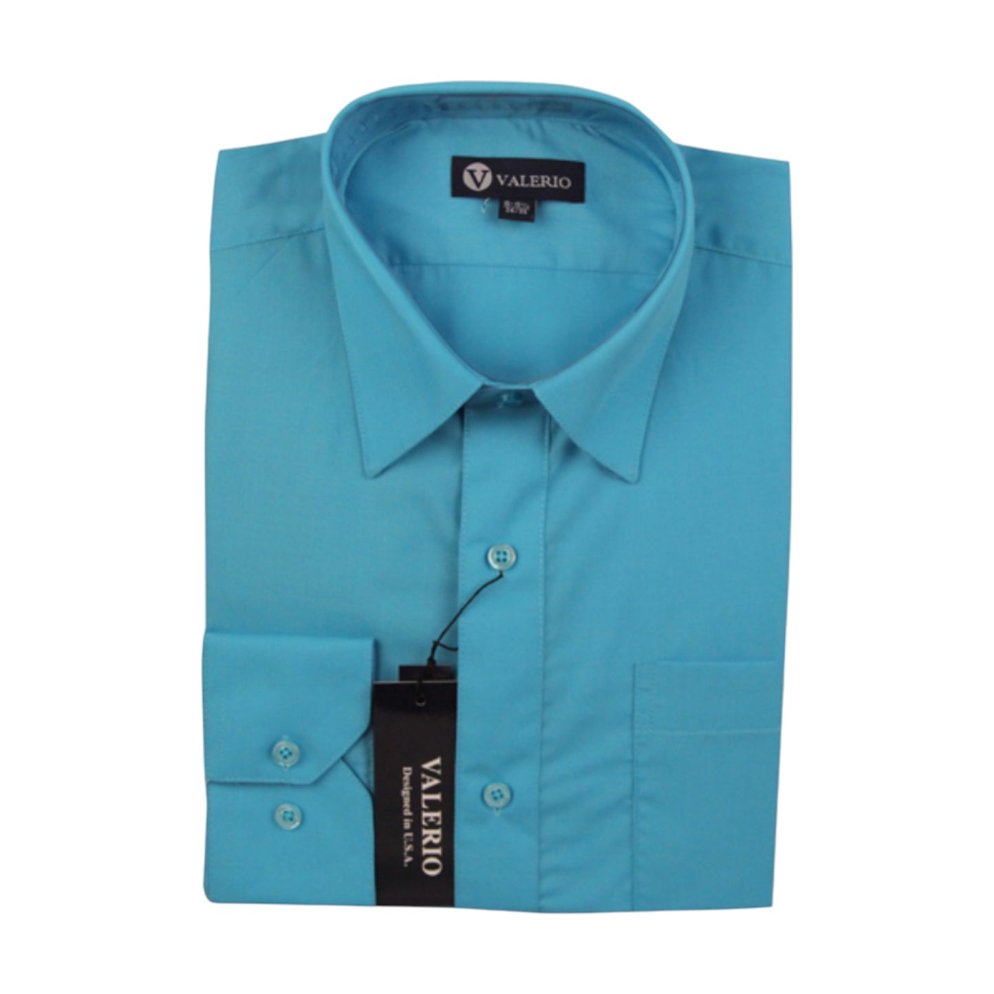 VALERIO: Solid Modern Fit Dress Shirt VS10