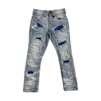 FWD: BOYS Crystal Cross Denim Pants 330271