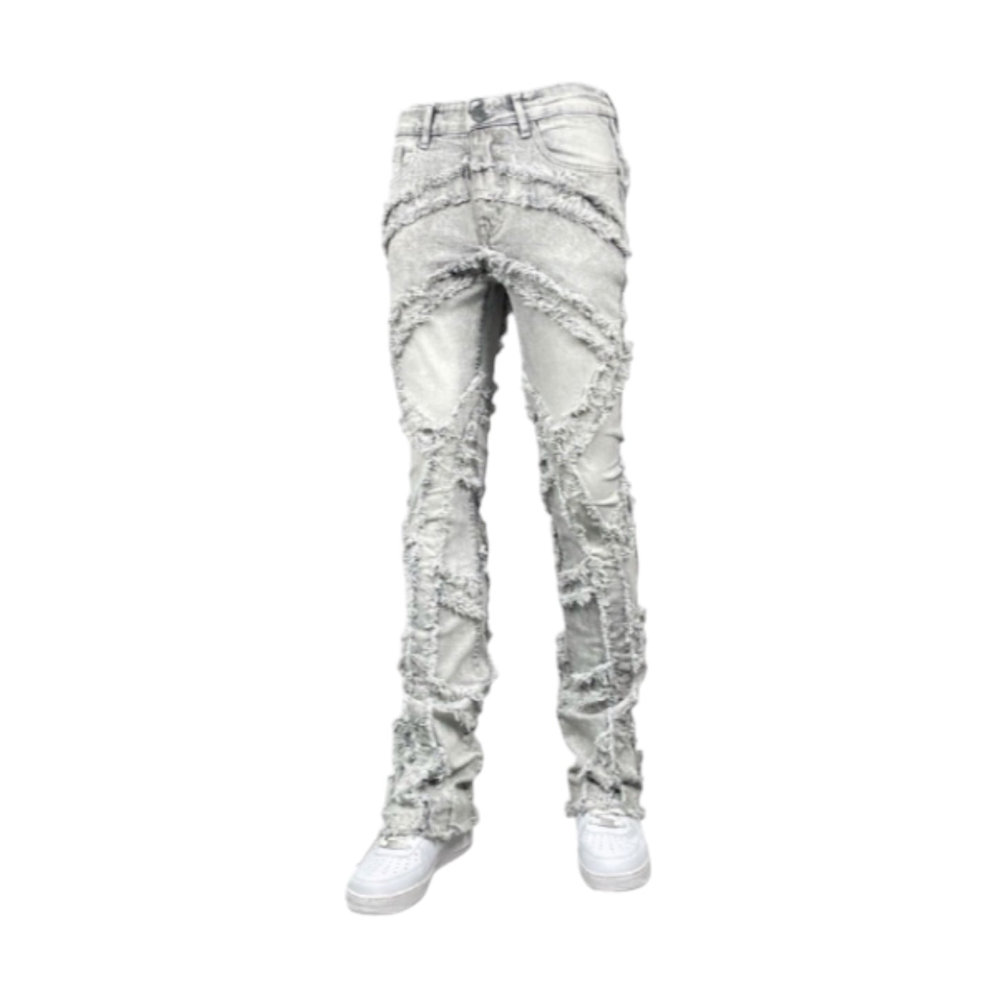 BLIND TRUST: Arch Stacked Jeans BTP25874