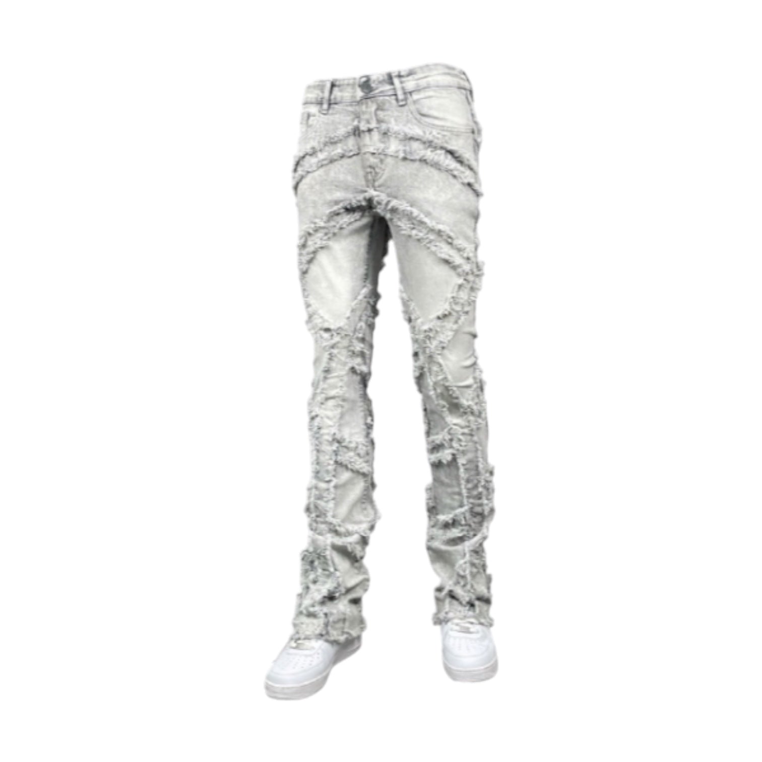 BLIND TRUST: Arch Stacked Jeans BTP25874