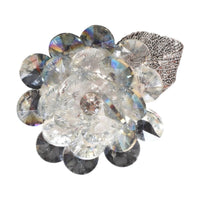 CRYSTAL FLOWER LAPEL PINS